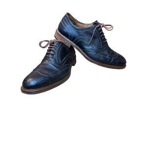 Mercanti Fiorentini Leather Wingtip Oxford Dress Shoes